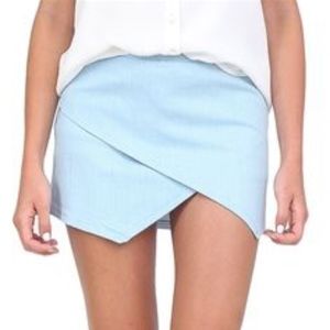 LF Rumor Boutique Turquoise Envelope Skirt